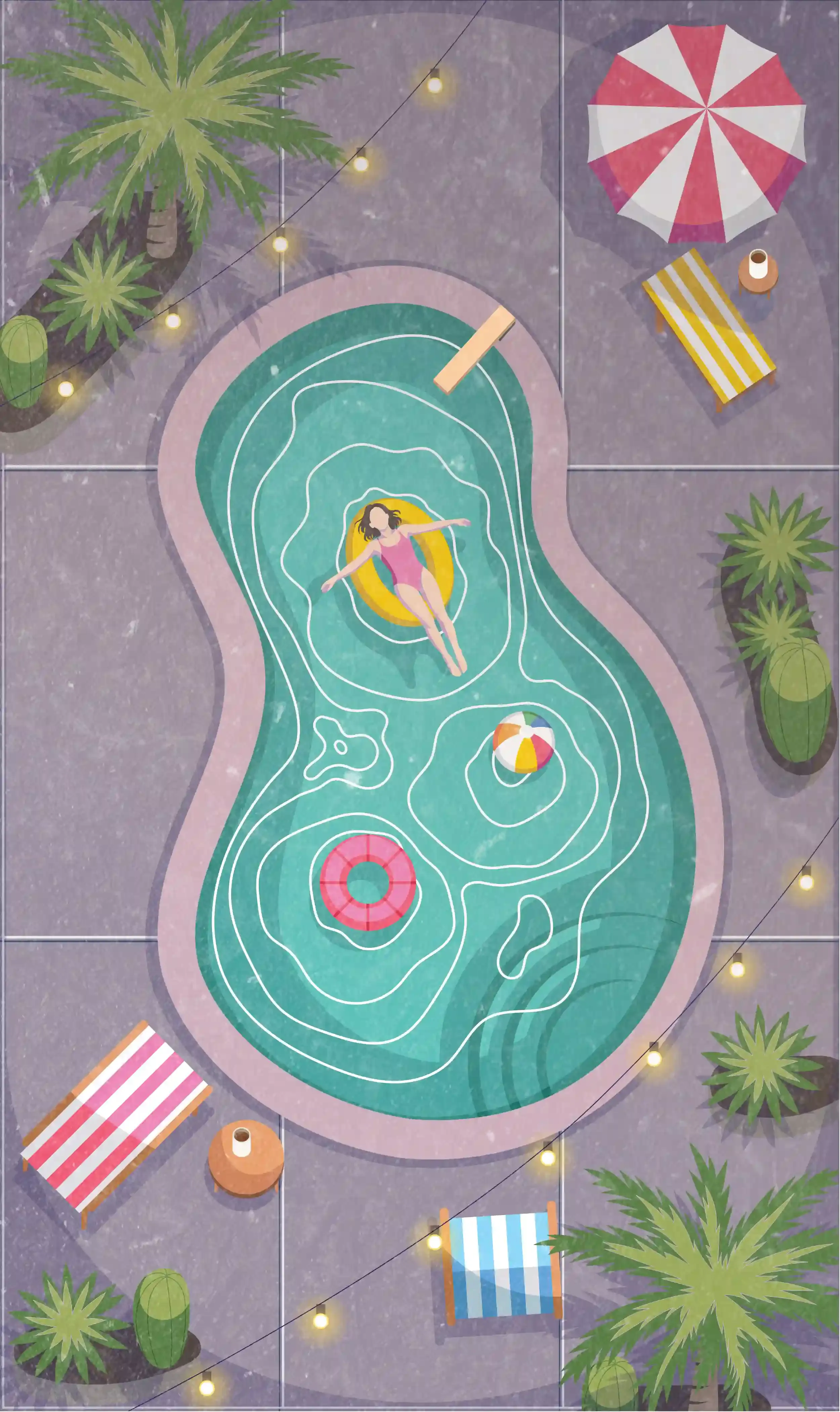 Retro kidney pool night version